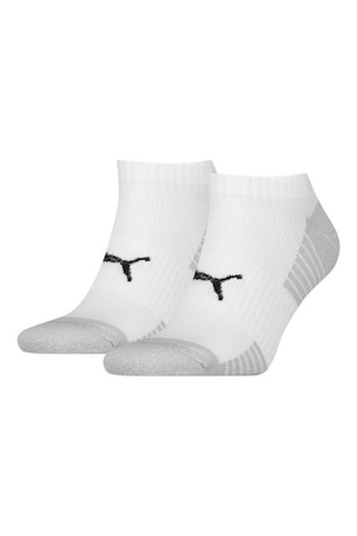 Puma , Set of short unisex socks - 2 pairs, White, 43-46