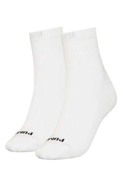 Puma - Set of Short Socks with Logo - 2 Pairs, White, Black, 35-38