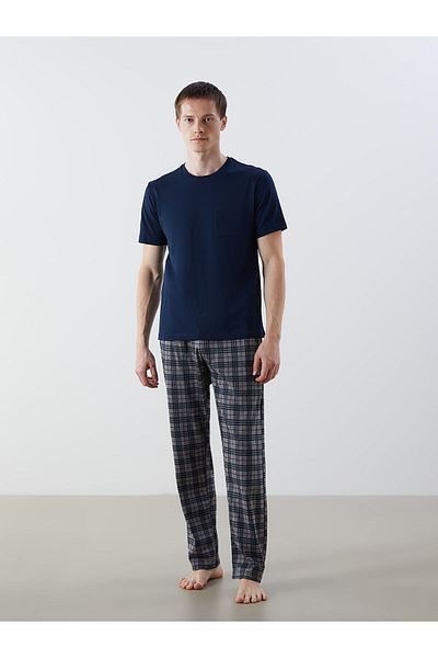 LC Waikiki Set de pijamale pentru bărbați Standard Fit, pachet de 3