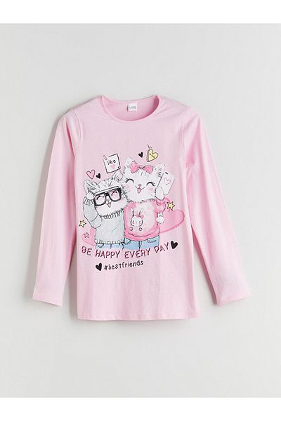 LC Waikiki Set de pijamale pentru fete cu decolteu