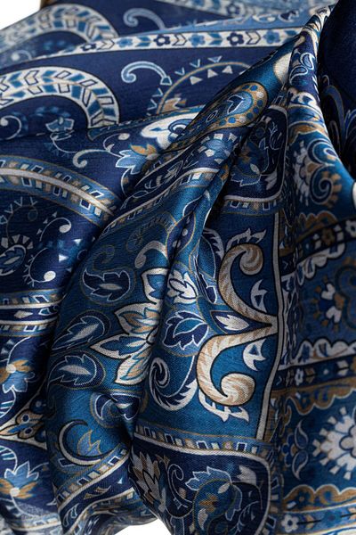 FLEUR SOİE Ocean Ethnic Pattern Janjan Shal