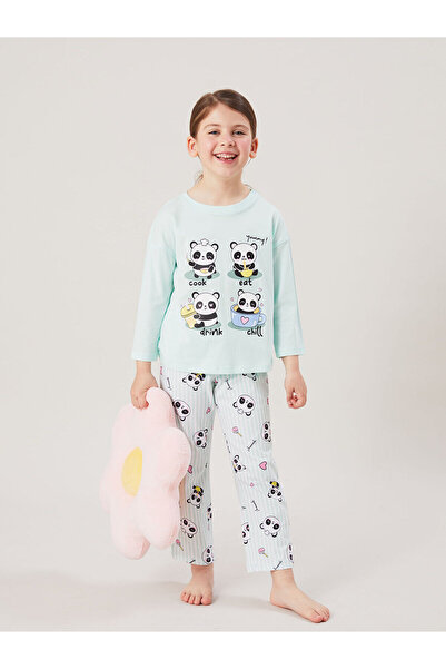 LC Waikiki New Season Crew Neck Girls Pajama Set - S5No20Z4