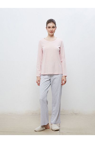 LC Waikiki Set de pijamale pentru damă cu gât crew