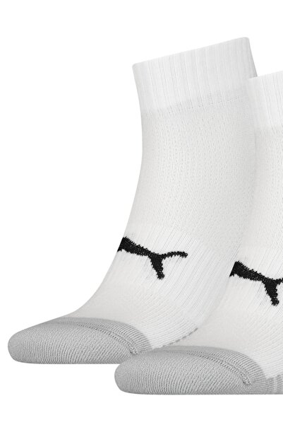 Puma , Set of short unisex socks with logo - 2 pairs, White, 39-42