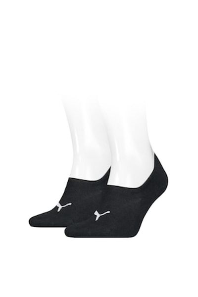 Puma - Set of very short unisex socks with logo - 2 pairs, Black, Size 35-38 EU