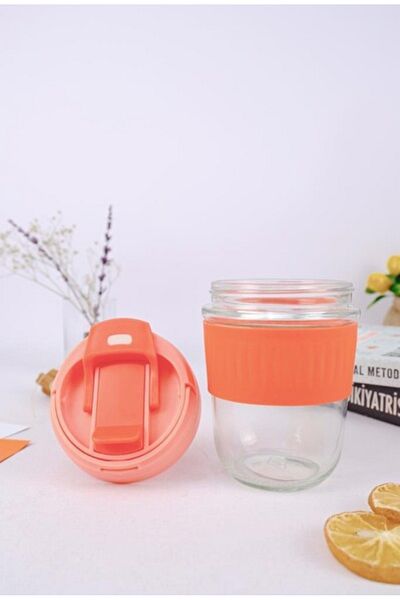 Museburan Drinker 500 ml Glass Bottle with Spout Children Baby Leakproof Lid Healthy Glass Water Bottle