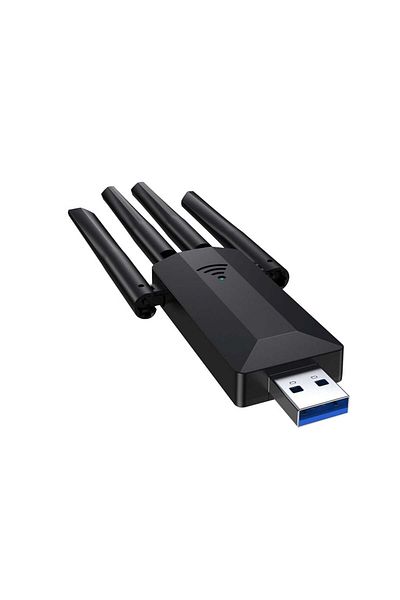 Go-Des محول ثنائي النطاق 1200 متر 300 ميجا بت في الثانية 4 هوائيات مزود إنترنت لاسلكي USB لسطح المكتب