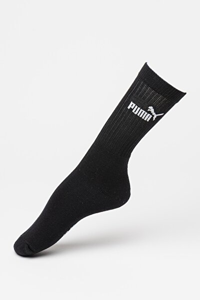 Puma , Set of Long Unisex Socks with Logo - 3 Pairs, White, Black, Gray Melange, 35-38