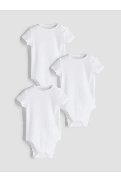 LC Waikiki Lcw Baby Basic Baby Girl Snapback Body 3-Piece (W5)
