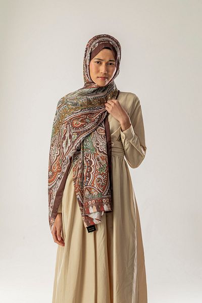 FLEUR SOİE Ethnic Pattern Janjan Shal