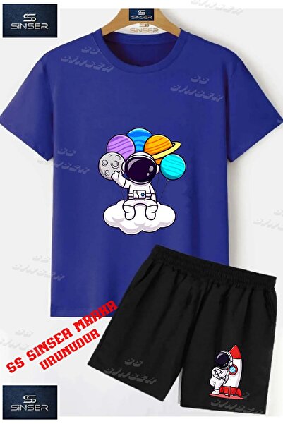 SS SİNSER Παιδικό UNISEX μπλουζάκι με στάμπα "ASTRONAUT CLOUD HANDS PLANETS" ...