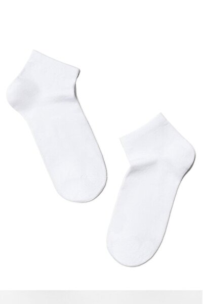 Esli Șosete scurte de damă din bumbac, Classic 000, albe, mărimea 38-39