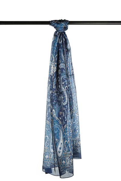 FLEUR SOİE Ocean Ethnic Pattern Janjan Shal