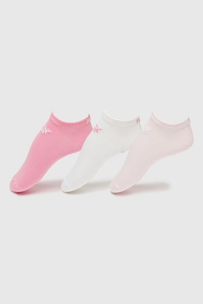 Puma - Set de șosete unisex până la gleznă cu model cu logo - 3 perechi, Alb, Roz, Mărimea 39-42