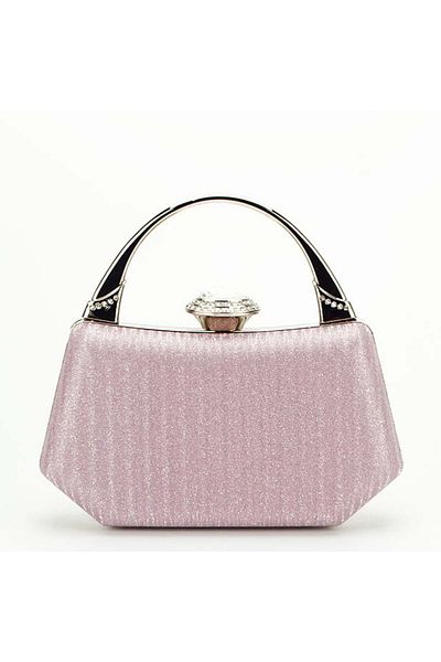 SOFILINE Pink clutch bag with crystals and glitter 55461 06