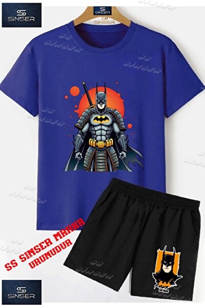 SS SİNSER Tricou cu gât rotund cu imprimeu special „BATMAN CIRCLE NINJA” UNIS...