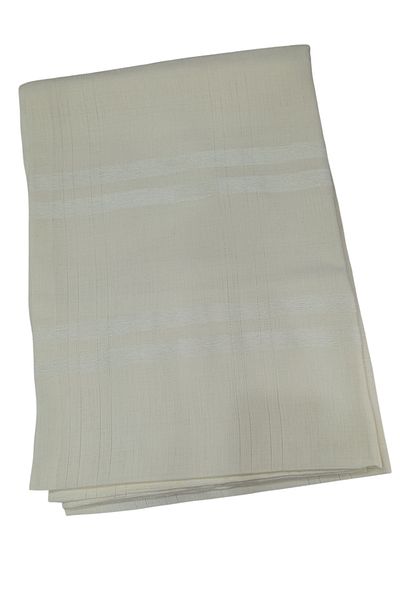 ZeynoÇeyiz Original Linen Carefree Stain Resistant Table Cloth 160X220Cm Light Cream