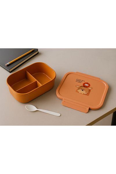 AREEN Lunch box with three compartments in convenient meal sizes, leak-proof and BPA-free