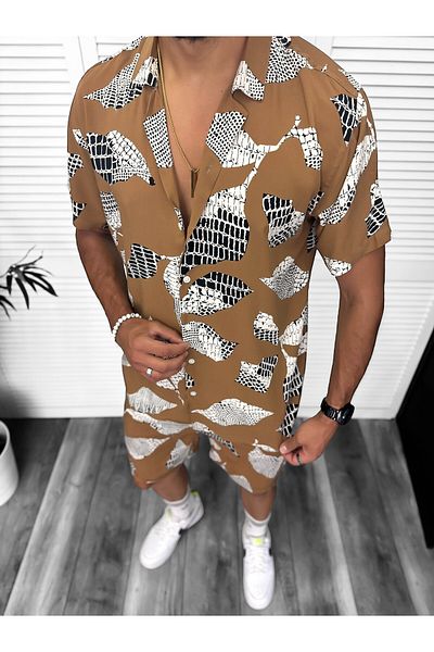 dehaine Men's Summer Set, Shorts and Shirt, 13257