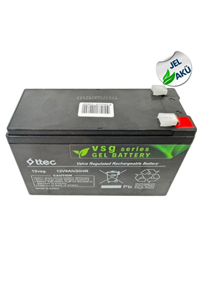 EnerjiStar 12 Volt 9a Akü -12v 9 Ah Bakımsız Jel Akü - 12v 9ah 12v9ah 12 Volt 9 Amper Akü Ups Kesintisiz Güç