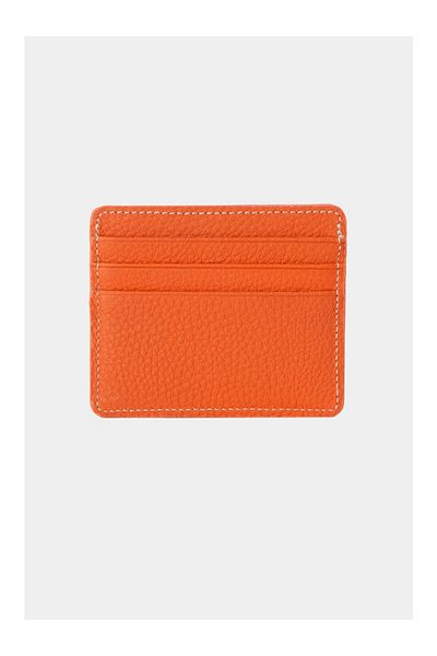 Lysande 100% Genuine Leather Unisex Card Holder Black 6 Card Slots Minimal Card Holder Wallet Slim Stylish Design