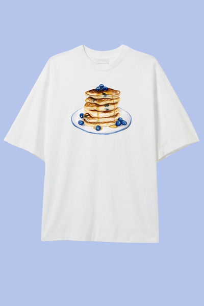 Dupe Design Pancake Printed Oversize T-Shirt