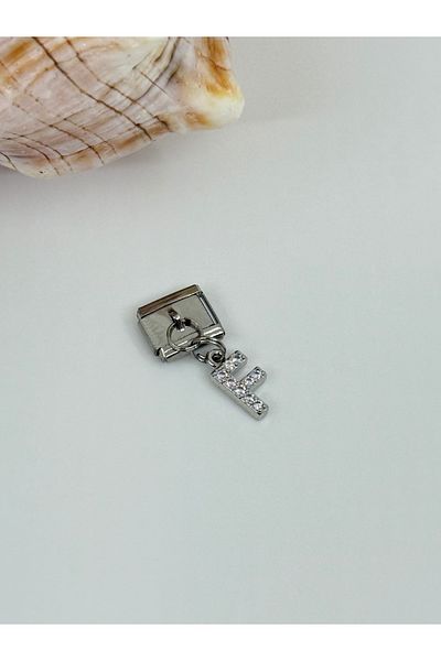 ilvesa shop Italian Bracelet F Letter Dangle Stone Charm