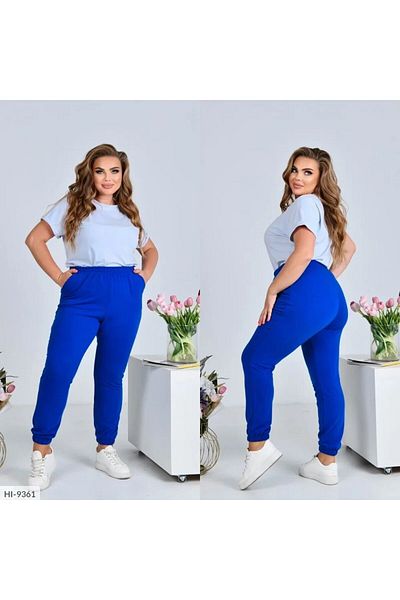 Bigsize Women's plus size tracksuit 8095 - Blue, 4XL