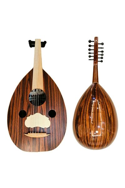 KARAZ MUSIC Professional Oud, Plissander face and back, Plissander mirror, maple, ebony fingerboard