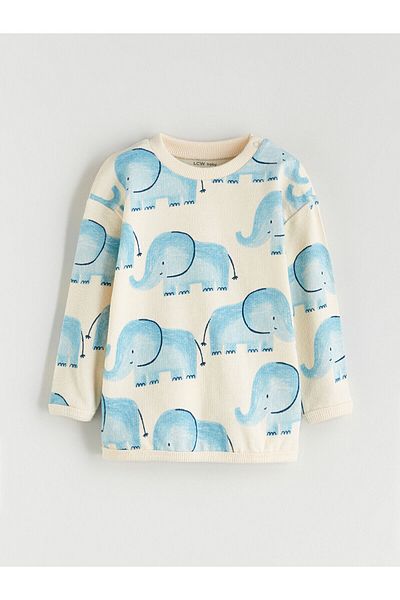 LC Waikiki Printed Baby Boy Sweatshirt and Sweatpants Set of 2