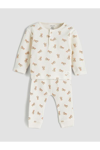 LC Waikiki Crew Neck Baby Boy T-Shirt and Pants 2Pcs