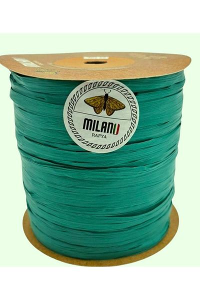 angel çanta aksesuar Angel Bag Accessory Milano Raffia Dark Green Color 100 Gr (No:39)