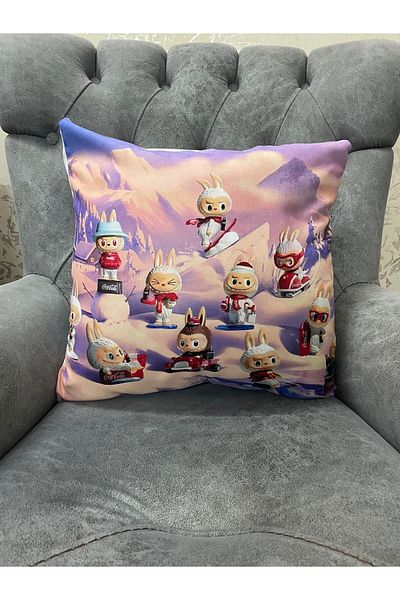 La keyf home concept Labubu Ds4 45*45 Pillow Case