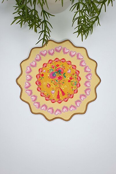 decofav Love Bloom Șervețel Cocktail 1 Bucată cu Bordură Brodată în Formă de ...