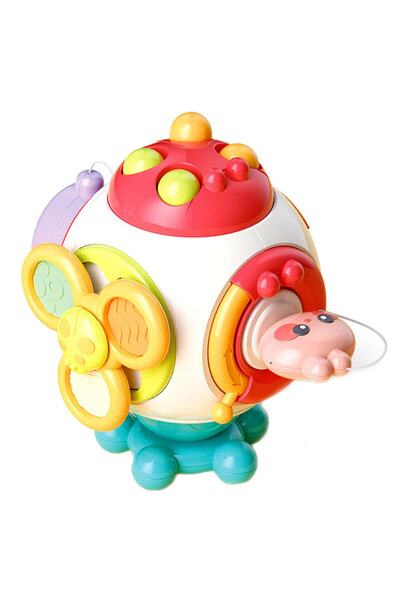 sallma Cub de activitati, 6 in 1, Montessori, ABS, Pentru copii cu varsta int...