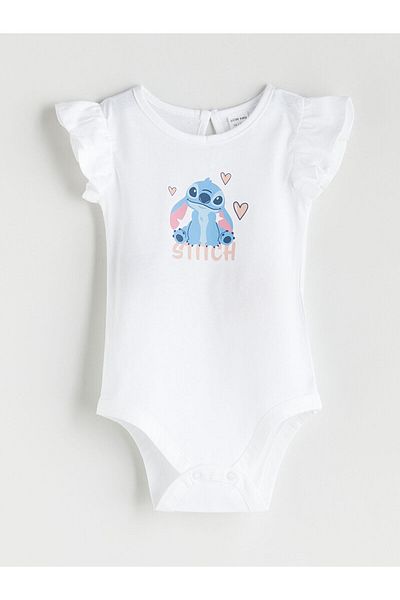 LC Waikiki Printed Baby Girl Snapback Bodysuit and Shorts 2 Pack