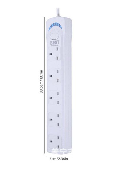 Generic 5-outlet 5-meter power strip