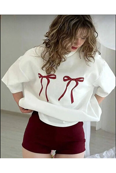 Marco Fresco Traka Štampano Bela Žene/Muškarci Srednje - Oversize kroj T-shirt