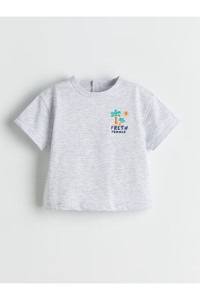 LC Waikiki Printed Baby Boy T-Shirt and Shorts 2-Pack