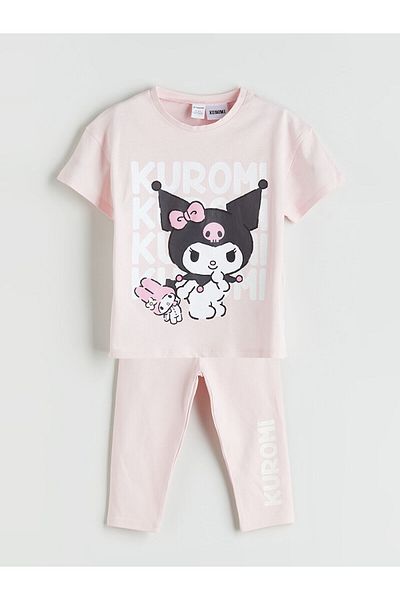 LC Waikiki Printed Girl's T-Shirt and Leggings 2-Pack