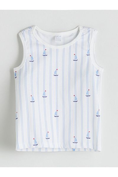 LC Waikiki Crew Neck Baby Boy Undershirt and Shorts, 2-pack