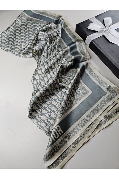 Webinay Home Εισαγόμενο μεταξωτό σάλι Voile Scrafs Hijab Dior Silk Voile Shawl