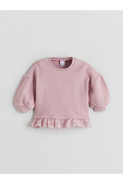 LC Waikiki Baby Girl Sweater and Leggings with Ribbon Detail 2 Pack