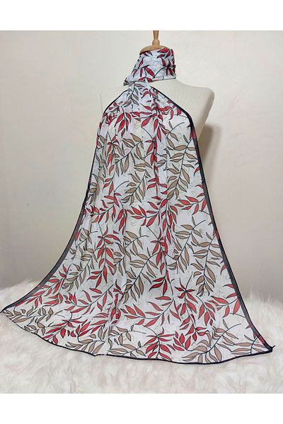 istanbul prensesleri Patterned Chiffon Shawl High Quality Size 70 X 185 cm