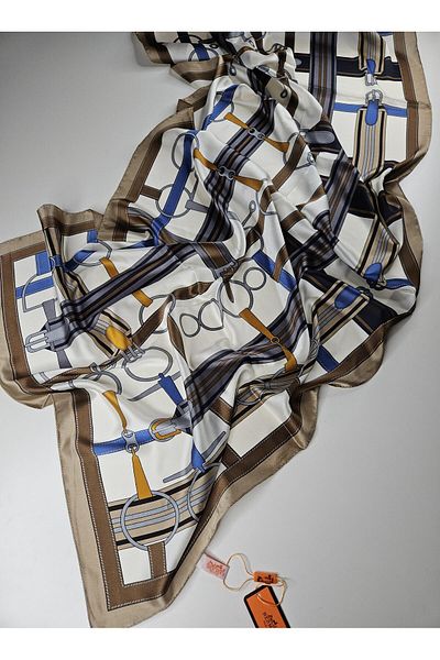 Webinay Home Belt Pattern Imported Silk Voile Shawl Scrafs Hijab Silk Voile Shawl