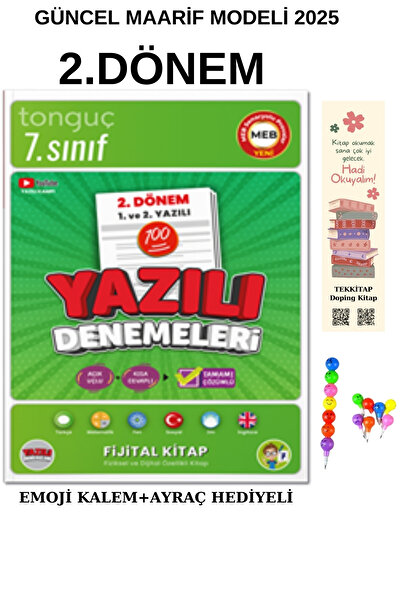 Tonguç Yayınları Tonguç 7. Sınıf Yazılı Denemeleri 2. Dönem 1 ve 2. Yazılı 20...