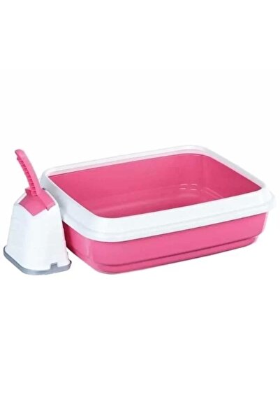 Genel Markalar İmac Duo Kürekli Açık Kedi Tuvaleti Pembe 50x40x15 Cm