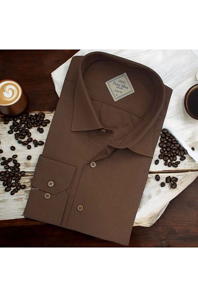 GÖMLEK GALERİSİ Slim Fit Slim Fit Plain Long Sleeve Men's Shirt
