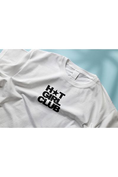 YEACHY Woman Hot Girl Club Printed T-Shirt