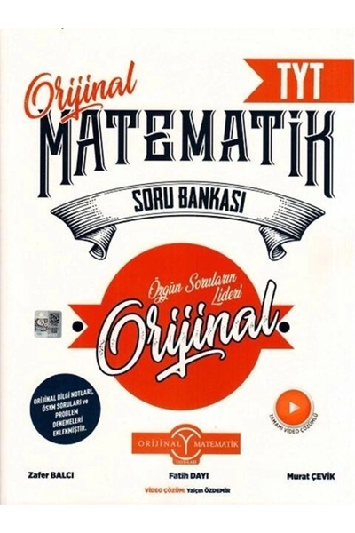 Orijinal Yayınları Tyt Orijinal Matematik Soru Bankası